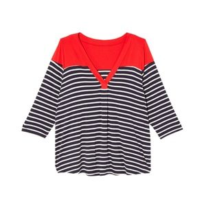 Eve 3/4 Sleeve Stripe Blouse